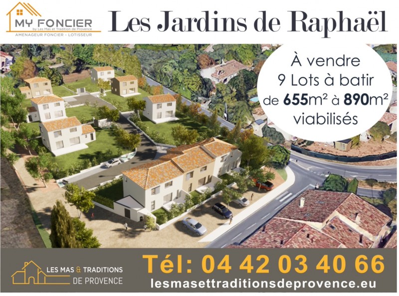 Lotissement Les Jardins de Raphaël. 9 lots à bâtir sur la commune de MEYREUIL proche Aix-en-Provence