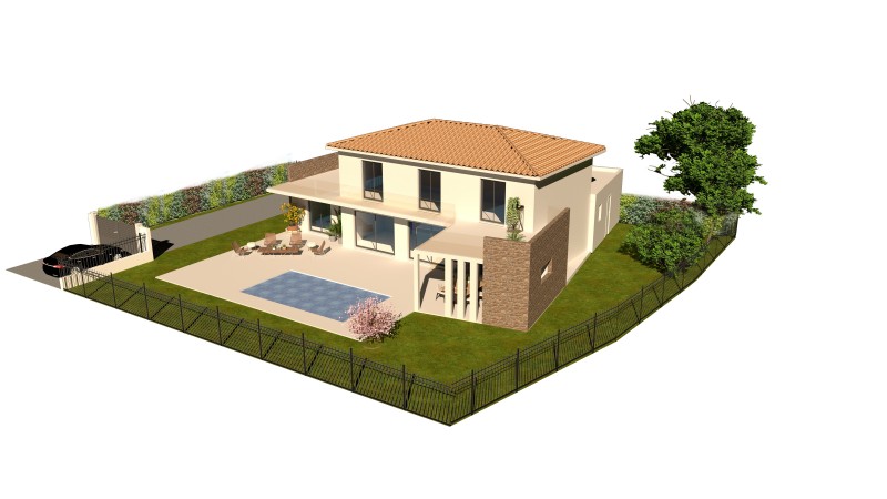 Constructeur de villa d’exception de 195m2 avec plancher chauffant, climatisation gainable et conformité aux normes RE2020 à Meyreuil
